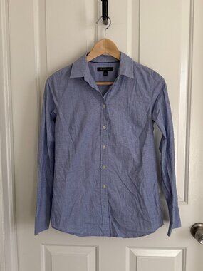 Banana Republic Blue Tailored Button-Down, Size 4